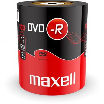 100 pezzi di DVD-R 16X con shrink termoretrattato da 4,7GB