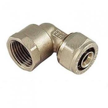 Raccordo 90° multistrato 16 x 1/2 F