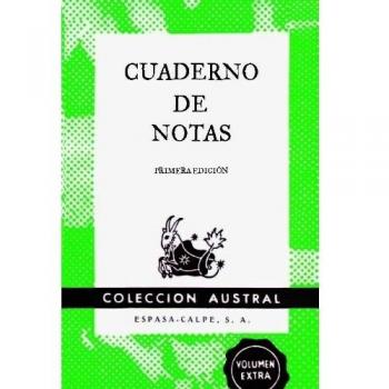 Cuaderno de notas verde 11,2x17,4