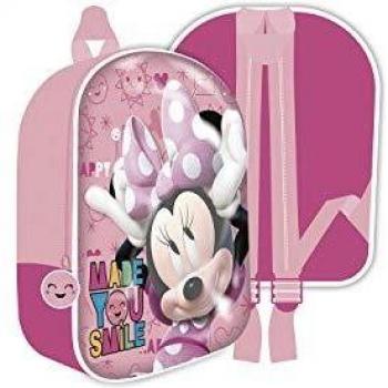 Mochila Infantil Minnie Mouse 3D 36x31x10cm