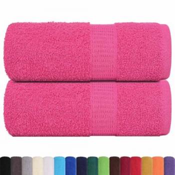 Asciugamani Rosa 30x30 cm 360 g/m² 100% Cotone 2 pz