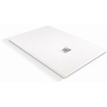 Receveur de douche à l’italienne (Alicante) 90 × 90 cm – O'Design Solidstone – Blanc