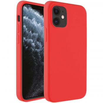 Vivanco HCVVIPH12R Backcover für Apple iPhone 12 mini, rot, induktives Laden