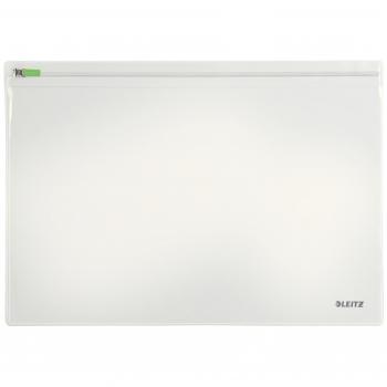 Leitz Large Traveller Zip Pouch, Clear Plastic
