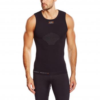 Herren X‑Bionic Funktionsbekleidung – Invent Light UW Shirt (ohne Ärmel), Schwarz/Anthrazit, XL