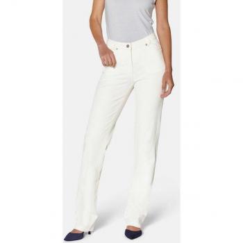 MADELEINE M-Jeans Gerade – N48/K48 – 100% Wollweiß mit Logo