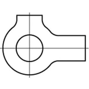 Doppel‑Lappenscheibe Ø28 mm – DIN 463, Stahl blank