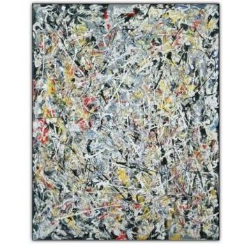 Panel Decorativo Pollock Luz Blanca 60x75