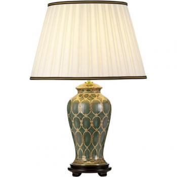 Netlighting Sashi Green Vase Lamp with Empire Shade