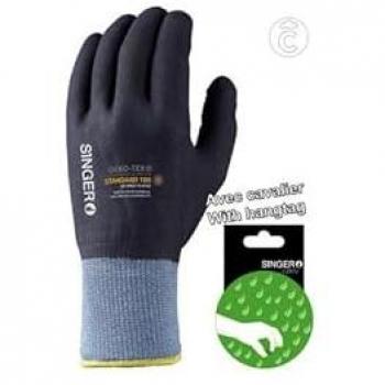 Gants NYMFIT0209: protection légère en milieu humide, paume enduite de picots nitrile – T9