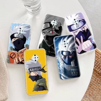 Clear Armor Case for Samsung A04 A14 A23 A34 A54 M23 M33 M52 M53 Realme Narzo 50 50I 50a Prime C35 C55 C30S 10 9 Pro D-49 Naruto Kakashi Infinix Hot 30i
