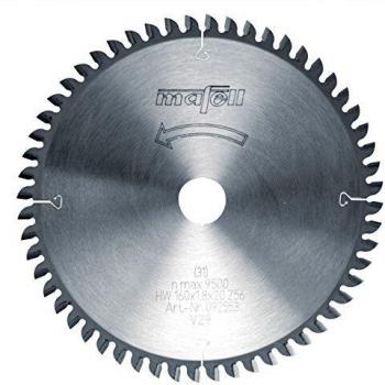Mafell HM-Sägeblatt 160 x 1,2/1,8 x 20 mm, Z 56, FZ/TZ für Holz