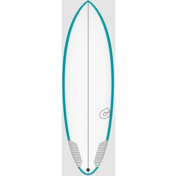 Tec Multiplier Rail 5'8 Surfboard türkis