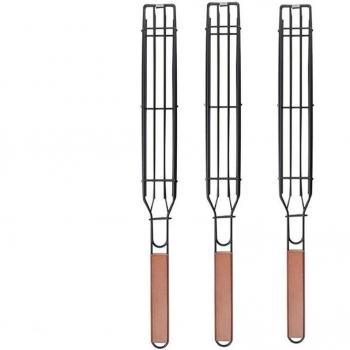 4 PCS BBQ Skewers with Anti-Corrosion Handle