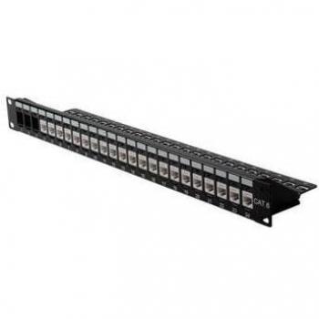 ROLINE 19'' 24-Port Keystone Frame, Blank, Cat.5/Cat.6