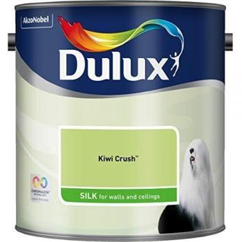 Dulux 5293123 Walls & Ceilings Silk Emulsion Paint, Kiwi Crush, 2.5 Litres