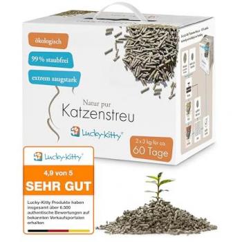 Lucky-Kitty Geruchsneutrale Katzenstreu 6 kg