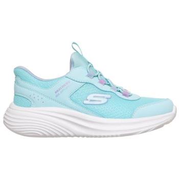 Skechers Bounder Pro Shoes – Pastel Blue Girls, Size 28.5 (Synthetic/Texture)