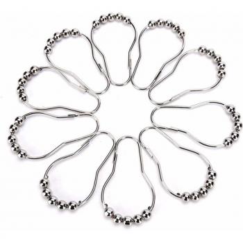 Rustproof Glide Shower Curtain Rings