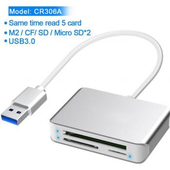 Rocketek USB 3.0 Type-C Memory Card Hub