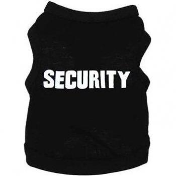 Black Elastic Dog T-Shirt