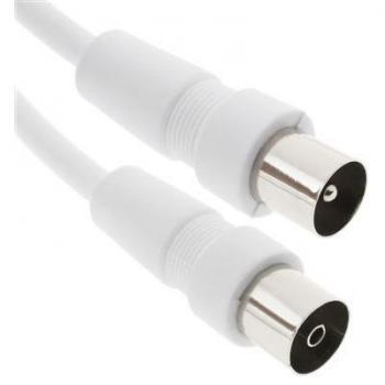 Cable de Señal TV Bematik 75Ω 1,5 m en Blanco