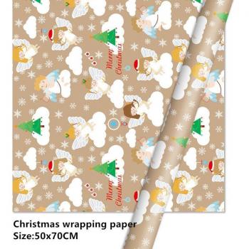Papier d'emballage festif 50*70cm vert