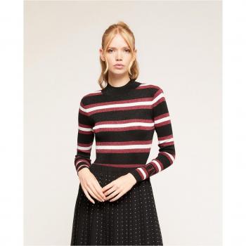 Rayas Lúrex Motivi Cuello Perkins Mujer