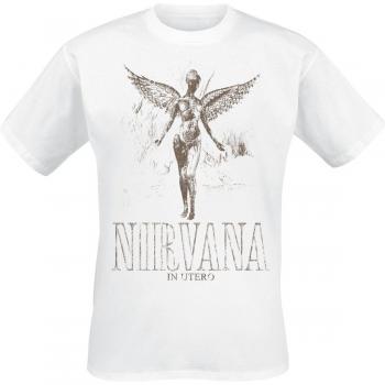 Camiseta Hombre Blanco Nirvana In Utero 4XL