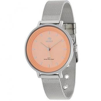Reloj Marea B41197/9 Metal Plateado Correa Malla Milanesa