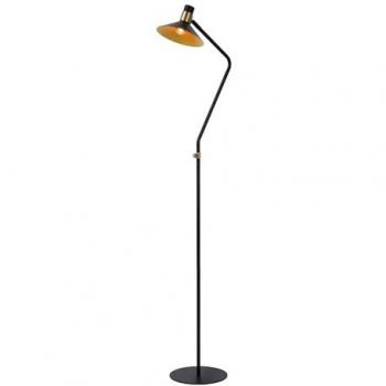 Netlighting Lucide Pepijn Modern Floor Lamp 23cm 1xE14 3 StepDim Black