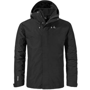 Schöffel Atmungsaktive funktionelle Herren 3in1-Jacke. Farbe: Schwarz / Größe: 54
