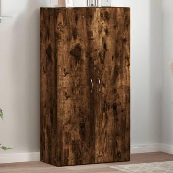 Armoire de classement moderne chêne fumé 60x32x115 cm
