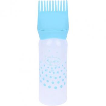 Bouteille de shampooing pour teinture capillaire avec brosse applicatrice