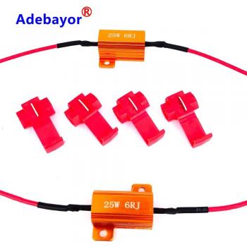2PCS 25W 6Ohm 12V Load Resistors for LED Indicators