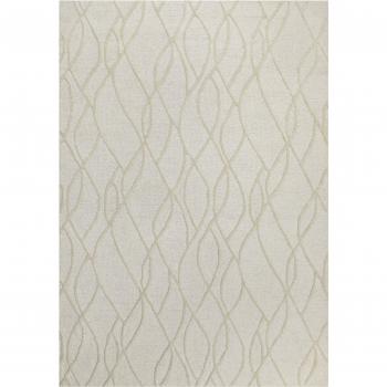 Tapis en laine naturel crème 170x110
