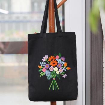 Embroidery Essentials: Canvas Tote Bag Kit for Beginners