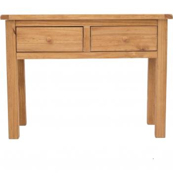Lugo 2 Drawer Console Table with Wood Knobs