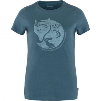 Maglietta Blu Indigo Fjällräven Donna Arctic Fox
