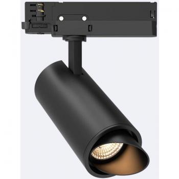Spot LED 40W Triphasé Fasano Dimmable Rail Noir Biseau Blanc Chaud 2700K