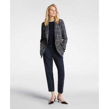 Pantalón Recto Tipo Chino con Botones Elena Miró