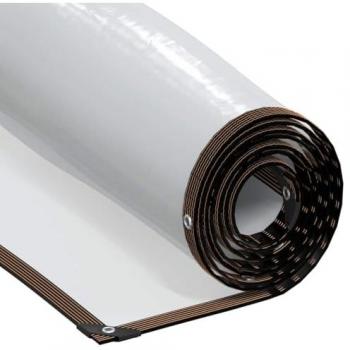 Clear Polyethylene Tarpaulin with Eyelets 1x5 m
