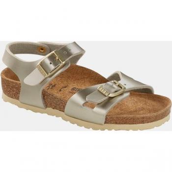 Sandali Birkenstock Rio Kids Metallic Oro 32 per Bambina