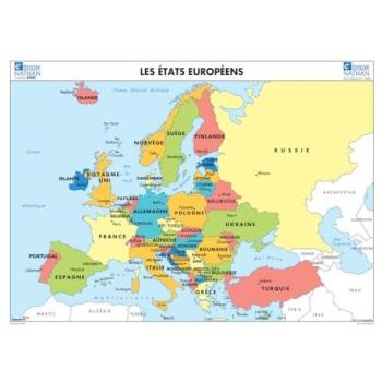 Carte de l'Europe : relief et frontières