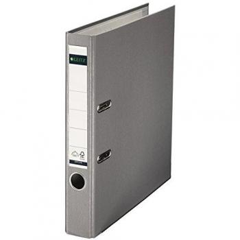 Leitz 180 degree Lever Arch File Plastic A4 50mm Grey Pack of 10