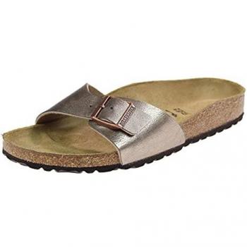 Birkenstock Sandali Madrid Graceful Taupe, Birko Flor, Donna, EU 38