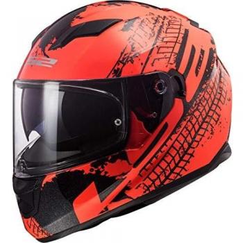 Motorradhelm FF320 LS2 Stream Evo – Orange/Schwarz XL