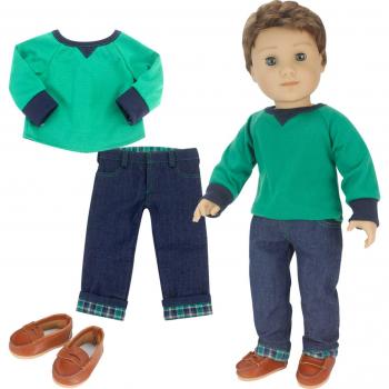 Tenue multicolore pour poupée