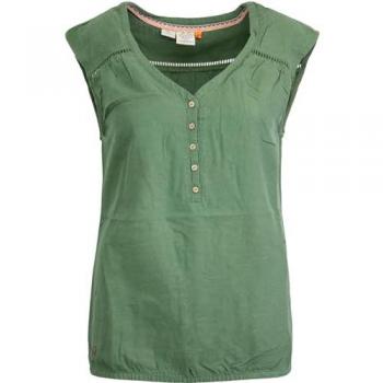 Ragwear Damen V-Shirt SALTTY LINEN, Grün, Größe XL
