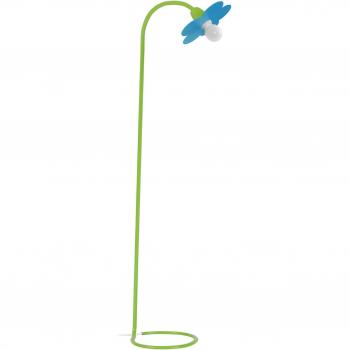 Lecteur lumineux TOSEL Pivoine Métallique, Couleur Vert, Hauteur 155 cm